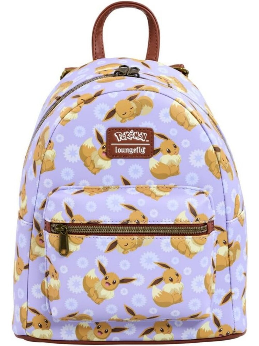 Pokemon Eevee All Over Print Mini Backpack - Cute Lounge Bag for Everyday Use